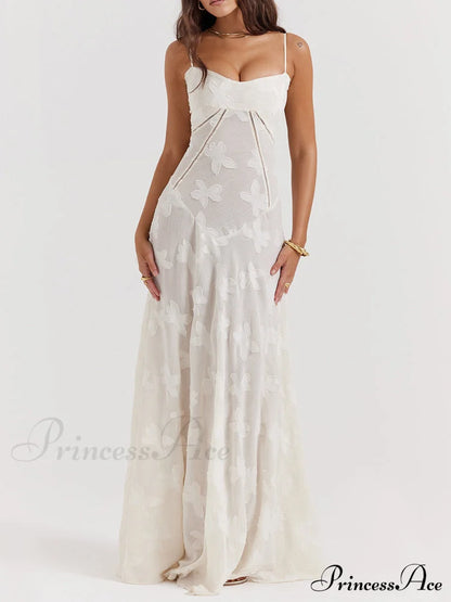 Blush Of Elegance Charming Lace Maxi Dress Black / L
