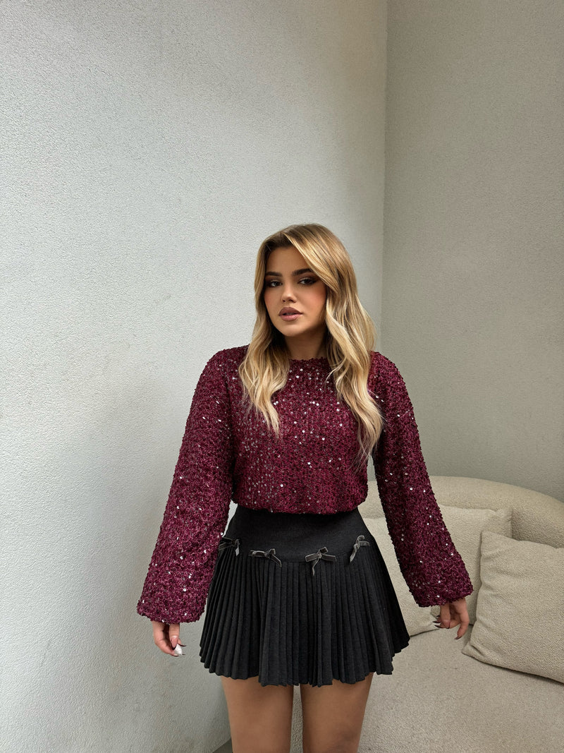 BLUZE BURGUNDY ME TEMINA