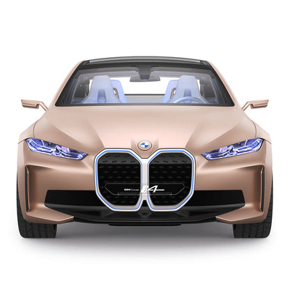 BMW i4 RC Car 1/14 Scale Licensed Remote Control Toy Car with Open Doors and Working Interior Lights by Rastar
