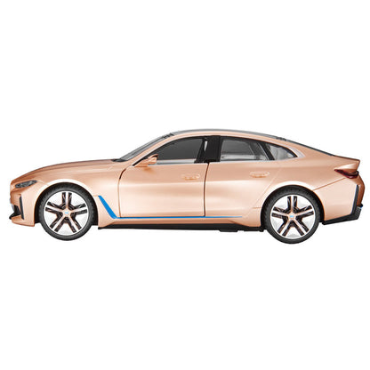 BMW i4 RC Car 1/14 Scale Licensed Remote Control Toy Car with Open Doors and Working Interior Lights by Rastar