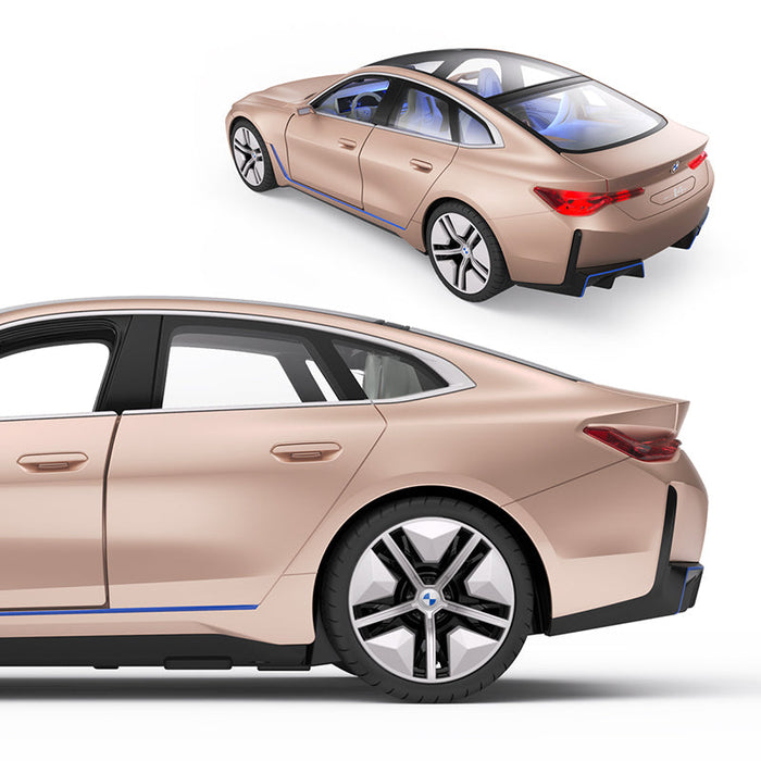 BMW i4 RC Car 1/14 Scale Licensed Remote Control Toy Car with Open Doors and Working Interior Lights by Rastar