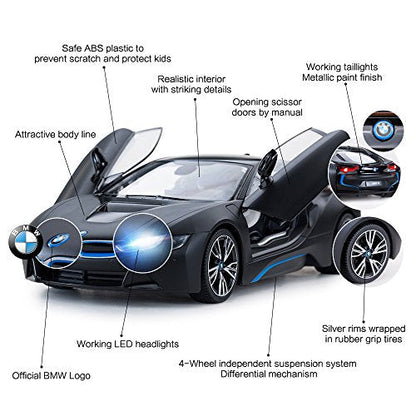 Rastar 1:14 R/C BMW i8 Open Door by Controller Remote Control Car for Kids - Voltz Toys