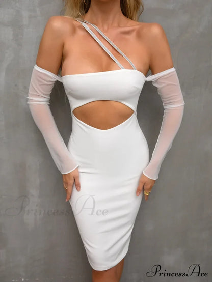 Boning Solid Halter Trendy Tie Satin Dress Dresses