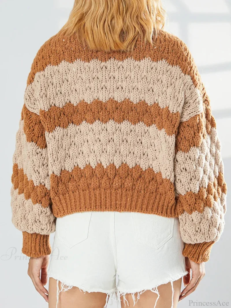 Bow Tie Front V-neck Cardigan