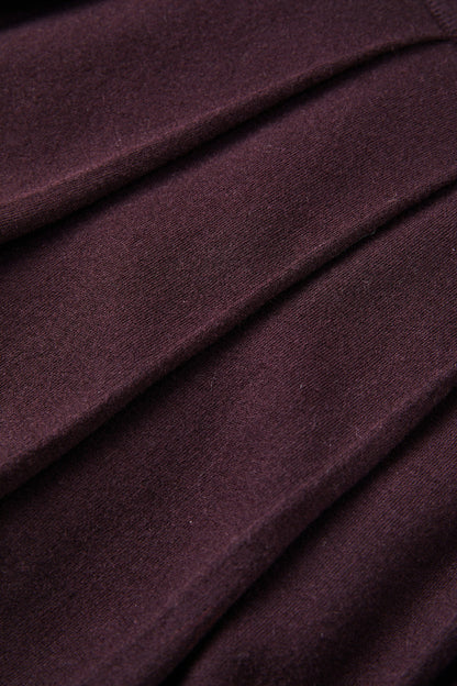 Bubble hem wool maxi skirt