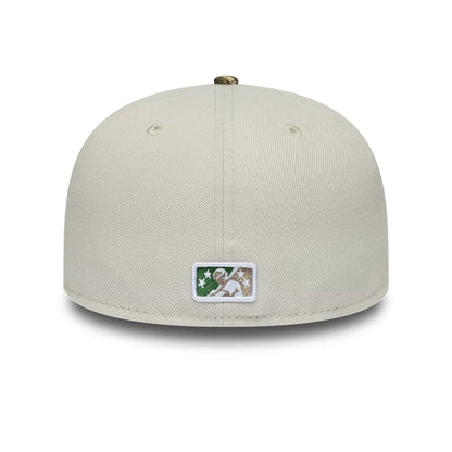 Pictured is this MiLB Hometown Buffalo Bisons 59FIFTY Fitted cap in Beige. 5