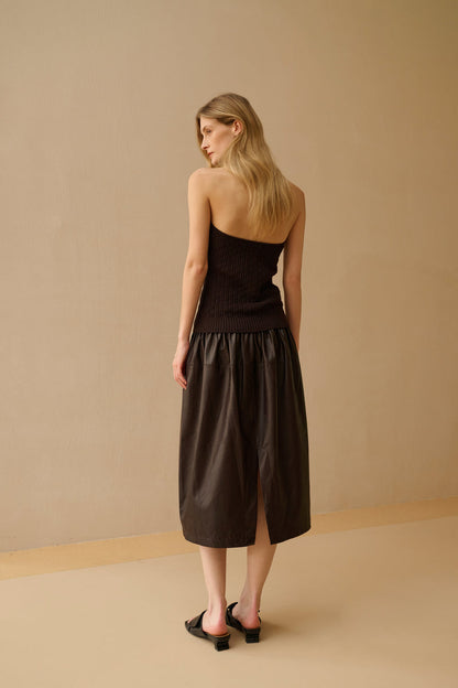 Button-up halter vest