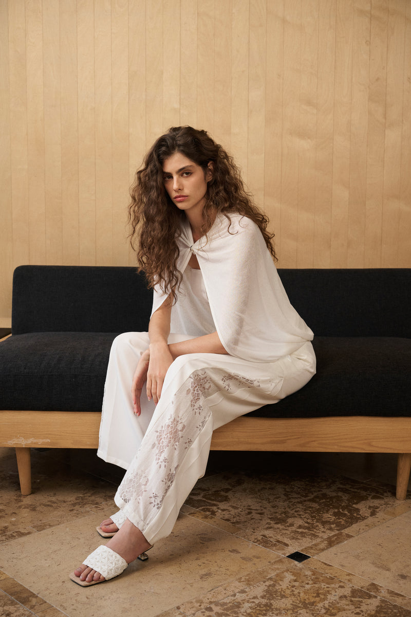 Cape-overlay tube top
