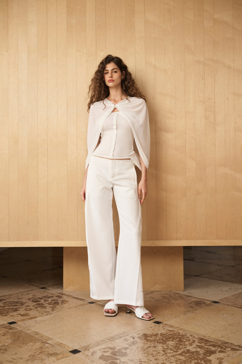 Cape-overlay tube top