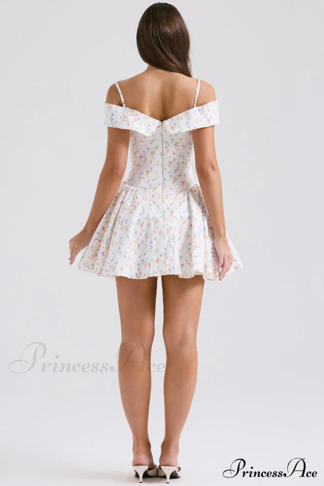 Cassia Floral Stylish Mini Dress Dresses