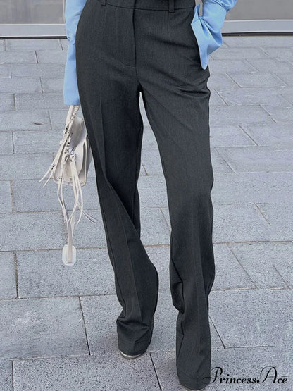 Casual Straight Graceful Leg Long Pants
