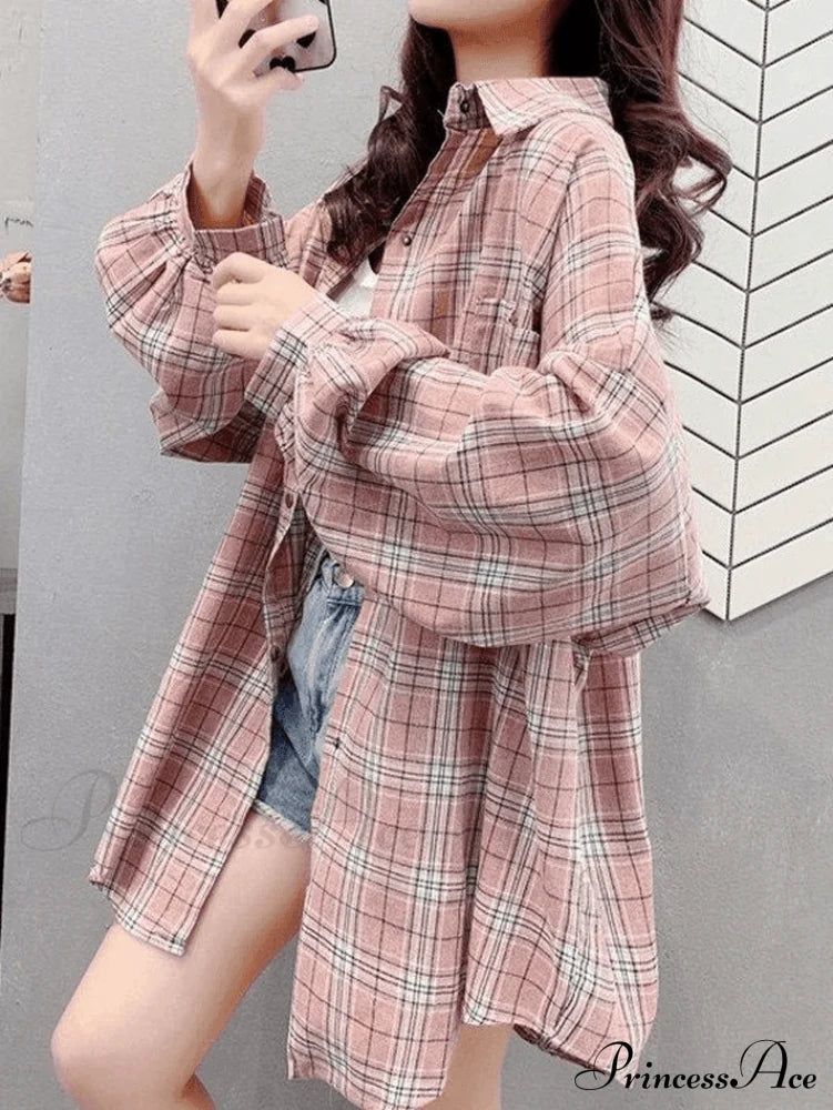 Casual Versatile Plaid Cardigan