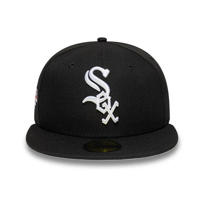 Pictured is this MLB Cooperstown Chicago White Sox 59FIFTY Fitted cap in black. 3