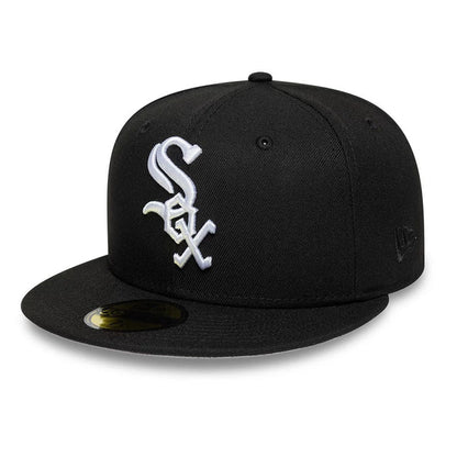 Pictured is this MLB Cooperstown Chicago White Sox 59FIFTY Fitted cap in black. 4