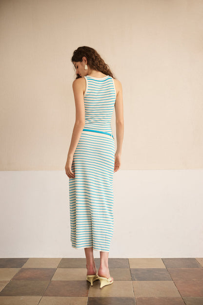 Coastline striped knit set