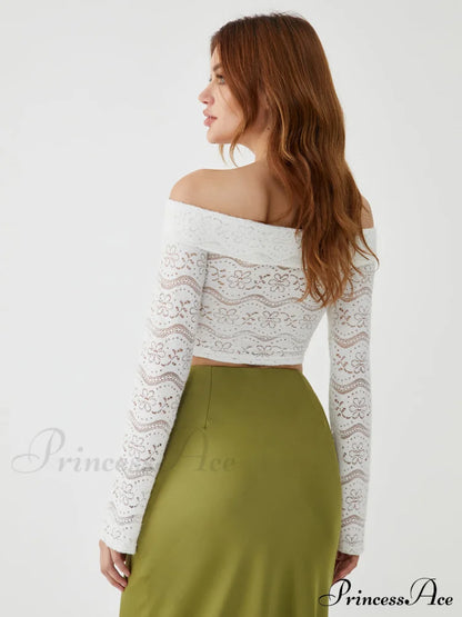 Cold Shoulder Graceful Knitted Blouse Blouses