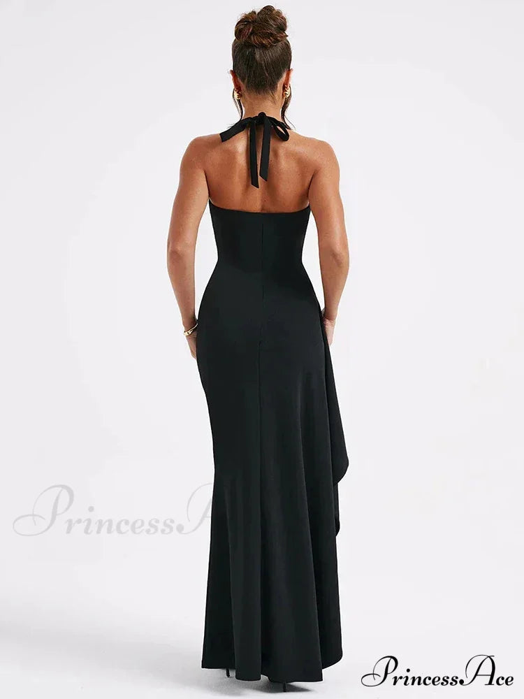 Crew Neck Graceful Vintage Ombre Dress