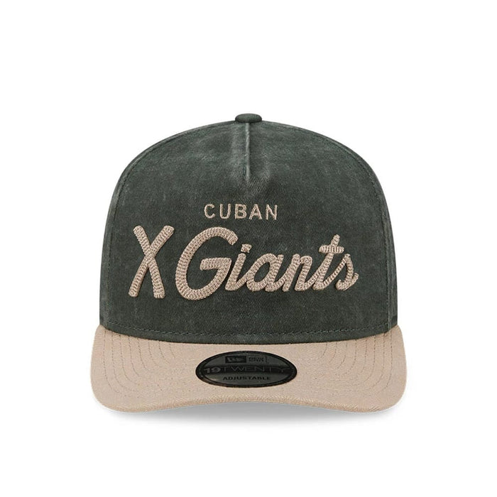 Pictured is this MLB Negro League Cuban X Giants 19TWENTY cap in dark green. 2