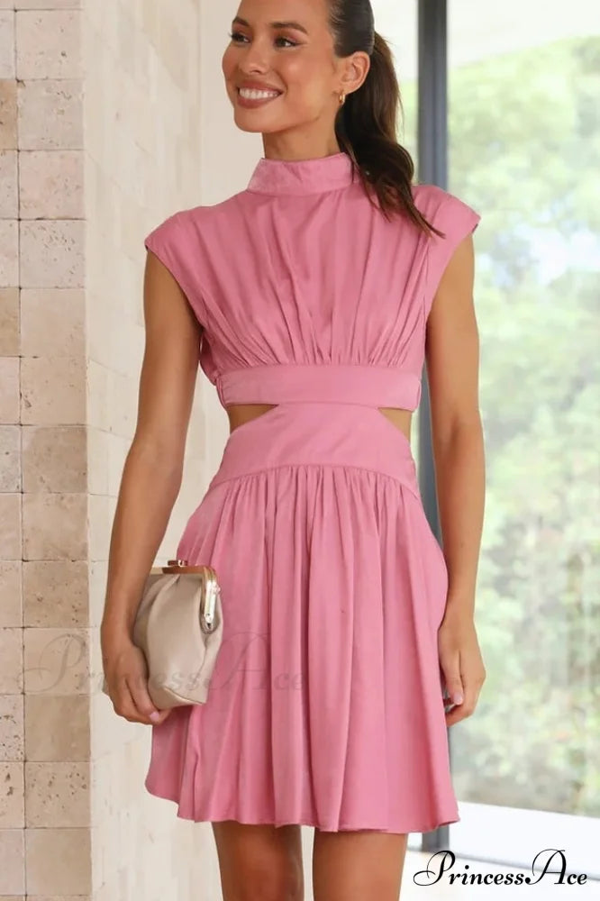 Cutout Waist Vacation Mini Dress | Dress In Beauty