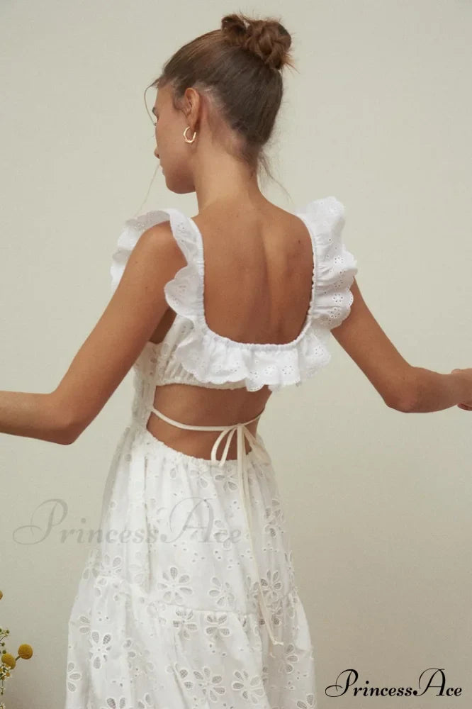 Danielle Eyelet Stylish Maxi Dress