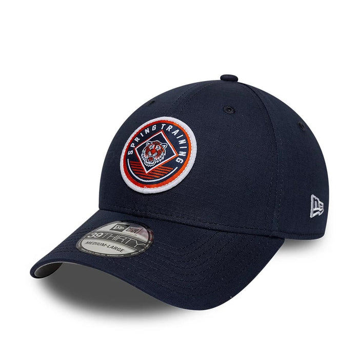 Pictured is this MLB Ripstop Detroit Tigers 39THIRTY Stretch Fit cap in navy. 1
