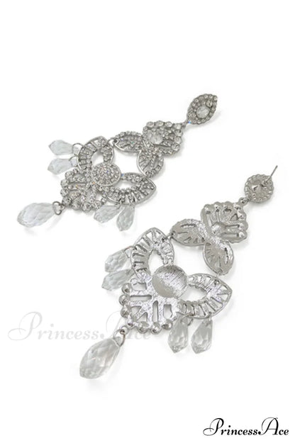 Diamante Elegant Statement Earrings