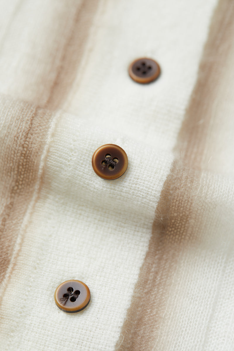 Distressed knit polo