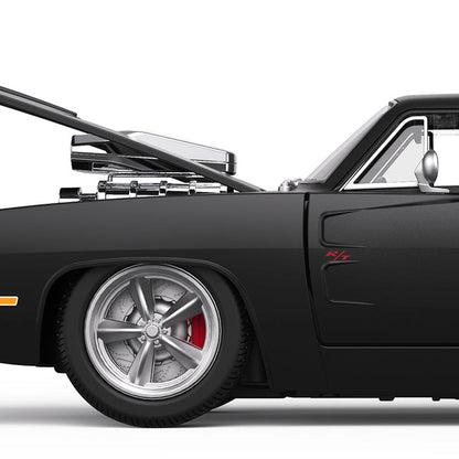 Dodge Charger R/T with Engine RC Car 1/16 Licensed Remote Control Toy Car with Open Doors and Working Lights by Rastar, Fast & Furious
