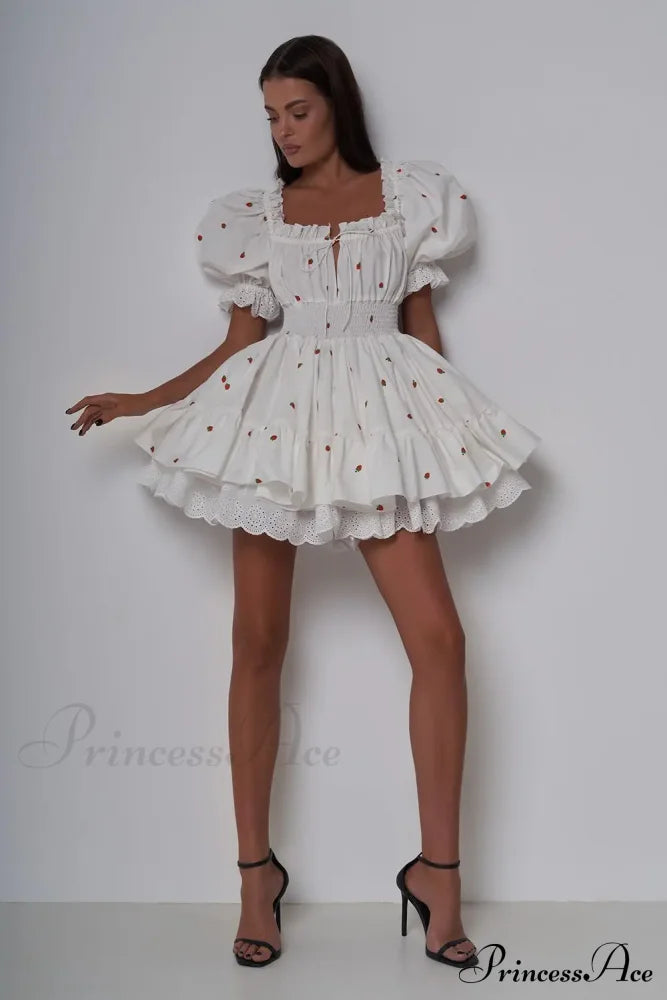 Elara Puff Stylish Sleeve Mini Dress