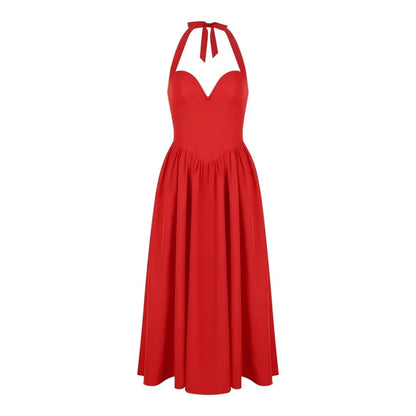 Elegant Fit And Flare Casual Sexy Christmas Party Dress Dresses-L
