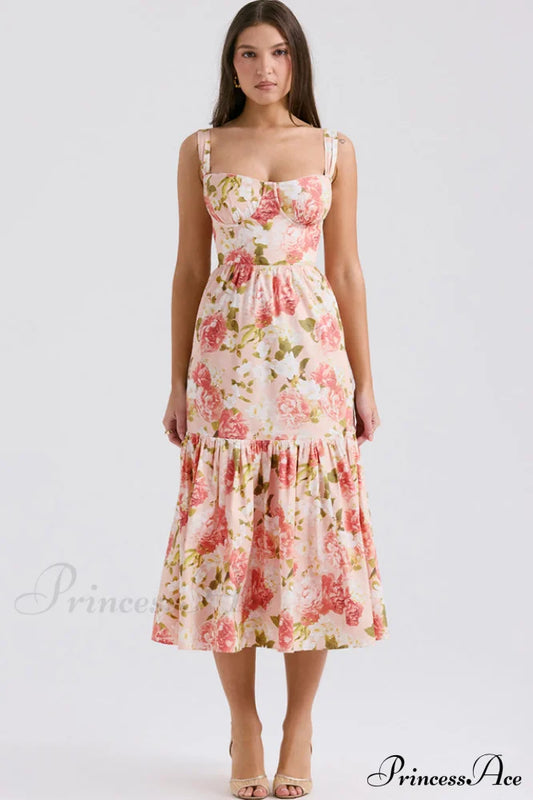 Elia Floral Stylish Midi Sundress