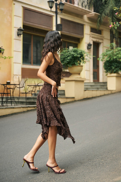 Embroidered lace set