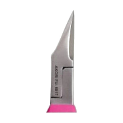 Ergonomic nail pliers - Fushia - Straight cut - Tapered jaws - 13 cm - Stainless steel - Akori - My Podologie