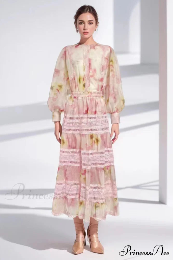 Faye Floral Top Charming + Skirt Set