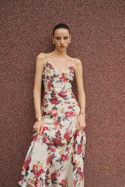 Floral slip maxi dress