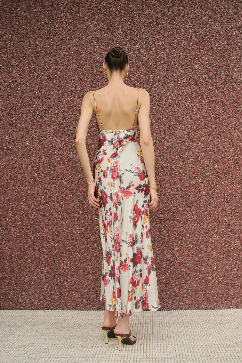 Floral slip maxi dress