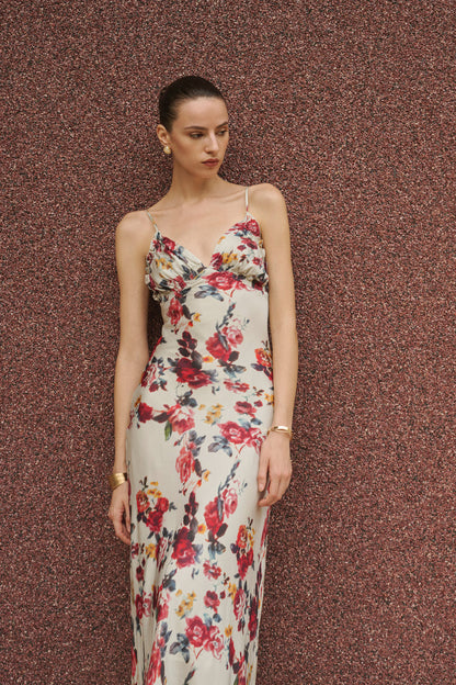 Floral slip maxi dress