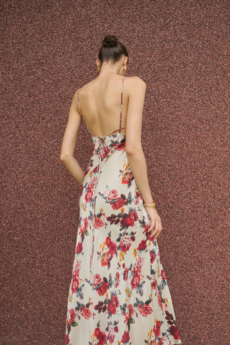 Floral slip maxi dress