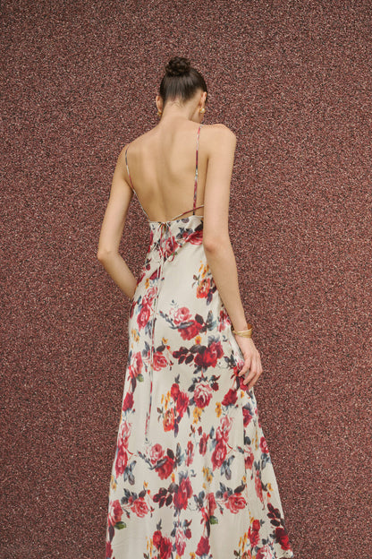 Floral slip maxi dress
