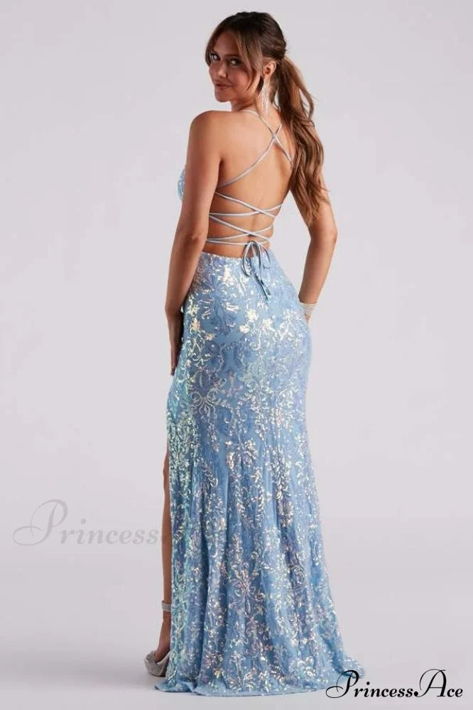 Kinsley Formal Stylish Sequin Mermaid Dress