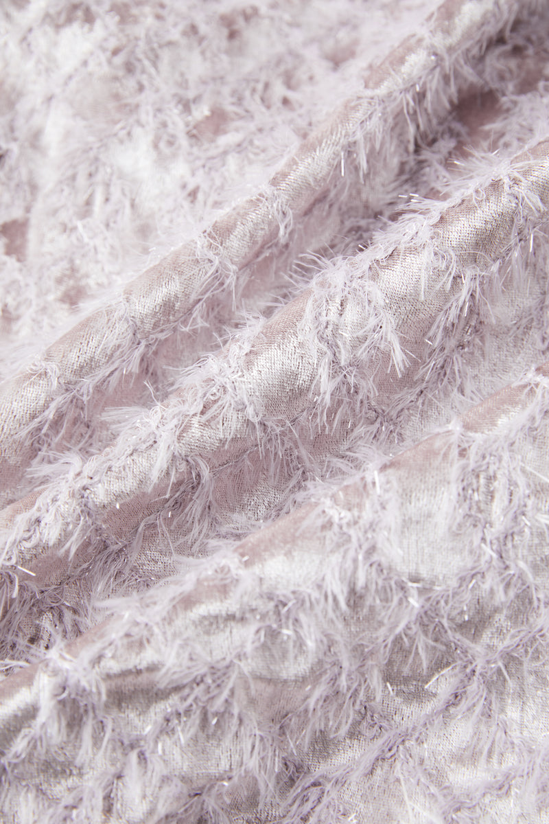 Fringed square neck dress