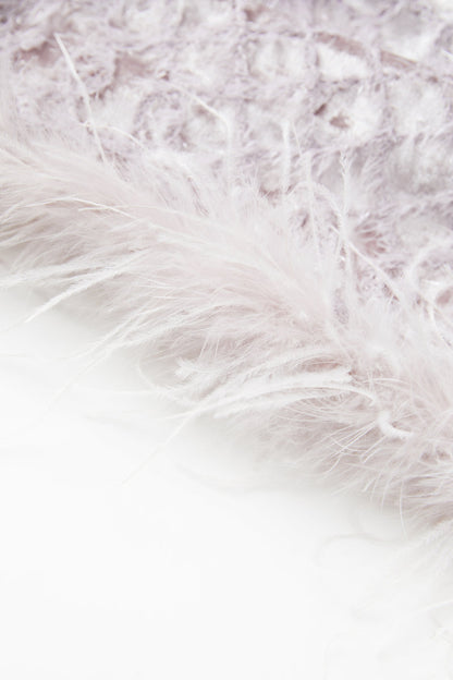 Fringed square neck dress