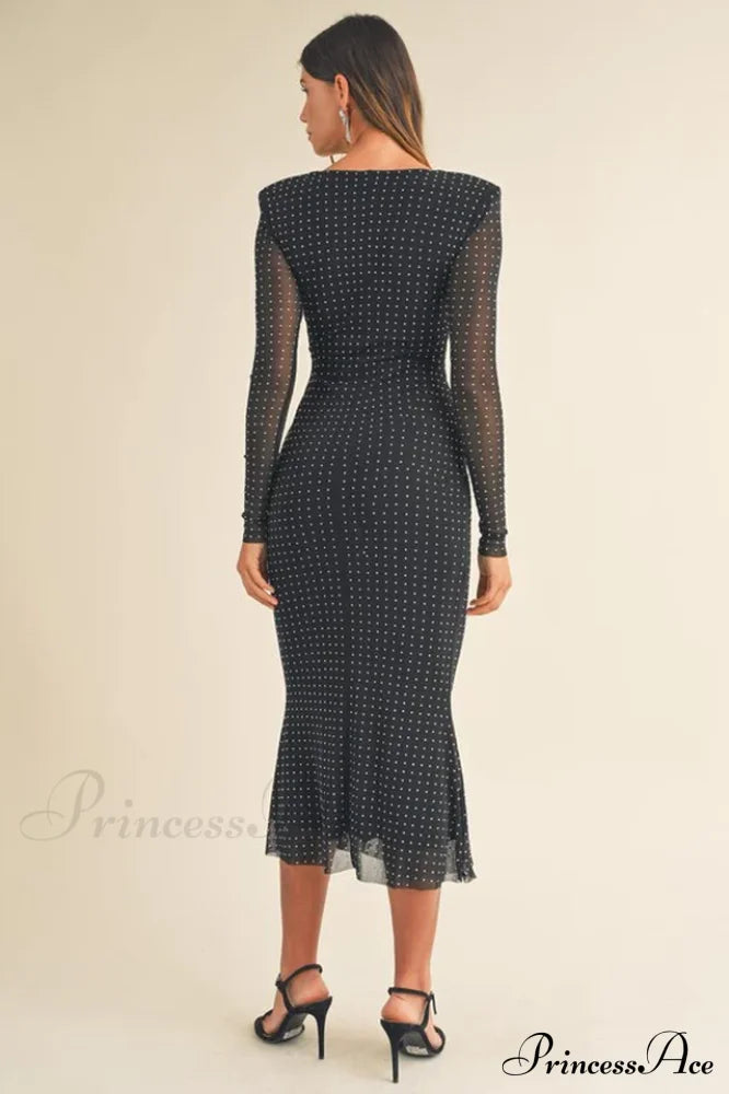 Georgia Sparkle Stylish Midi Dress
