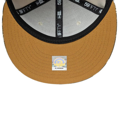 Pictured is this MiLB Hometown Gwinnett Stripers Sidepatch 59FIFTY Fitted cap in Beige. 2