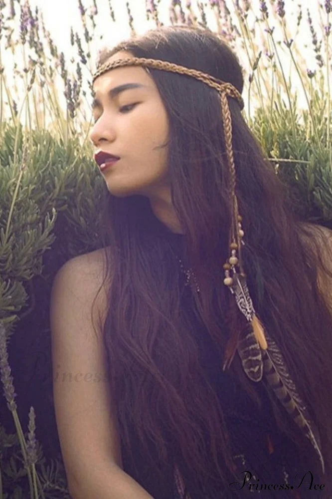 Handmade Bohemian Stylish Feather Headband
