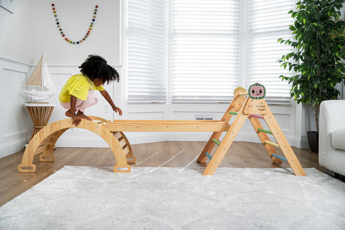 Hazel CocoMelon Pikler Triangle & Rocker Set