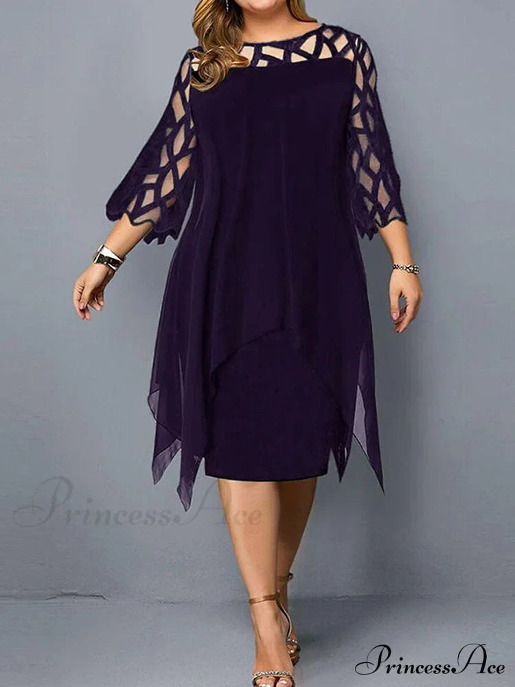 Heart-Shaped Charming Pendant Earrings Purple / L Dresses