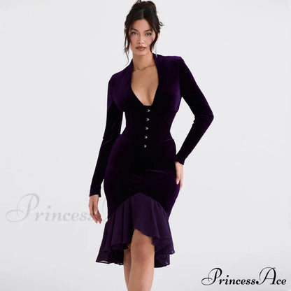 High Low Graceful Hem Tulle Skirt S / Purple Party Dresses-L
