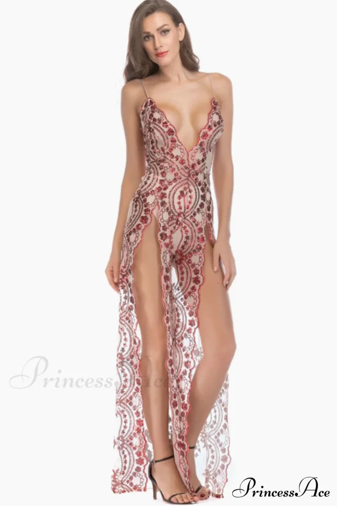 High Slit Backless Boho Cocktail Gown - Dress In Beauty