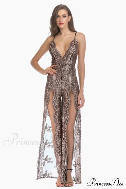 High Slit Backless Boho Cocktail Gown - Dress In Beauty
